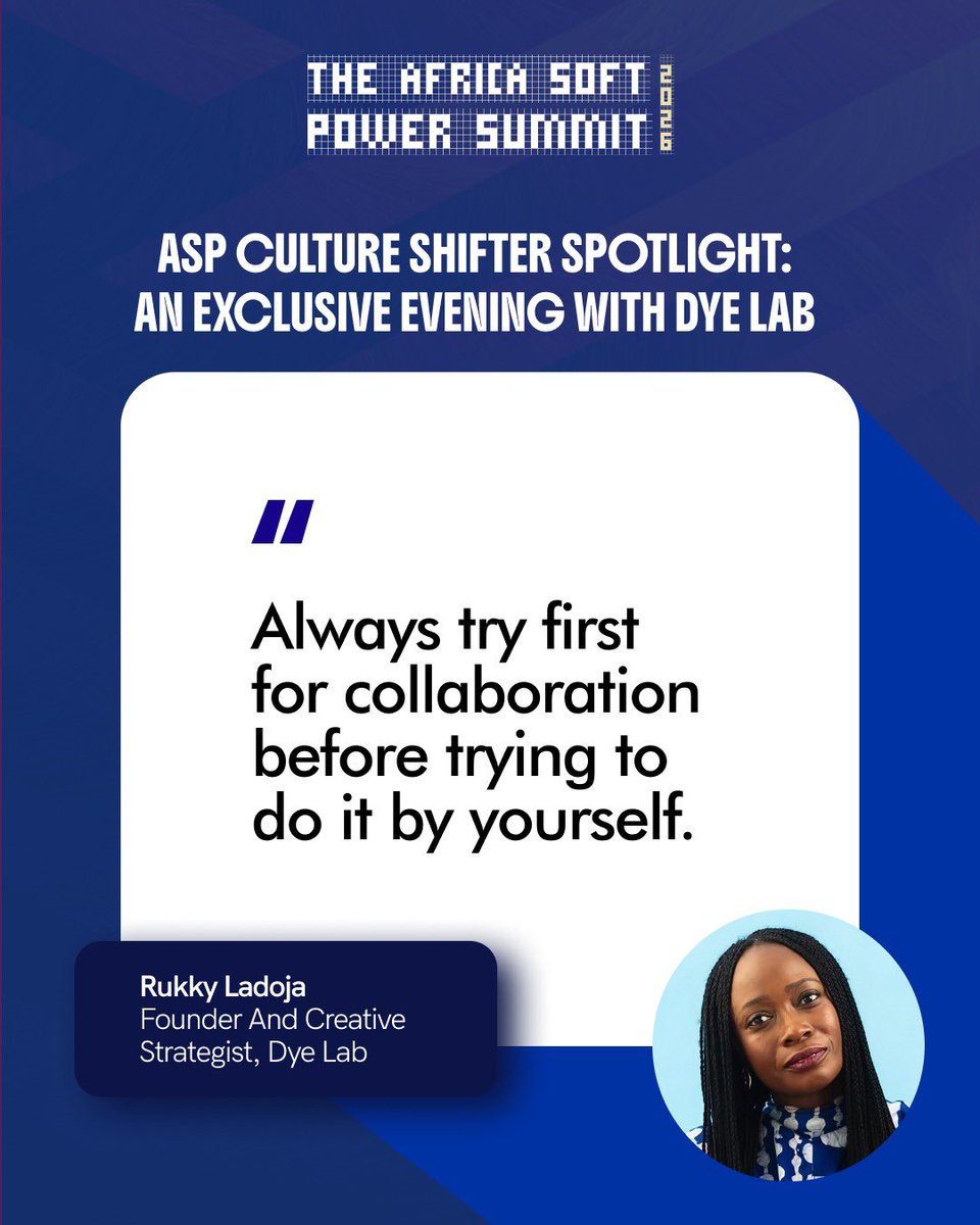 The future of African brands will not be built in isolation. It will be driven through collaboration, strategic partnerships, and ecosystems that allow creativity to scale beyond borders. #ASPSummit2026 #AfricaSoftPower #ASPCultureShifter #DayThree