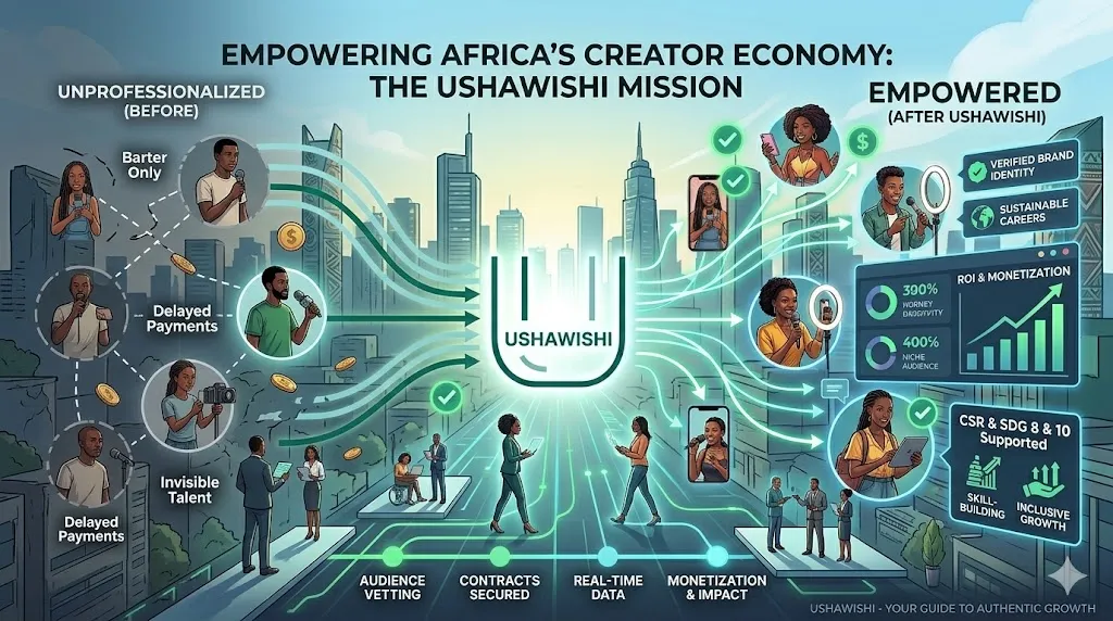Empowering Africa's Creator Economy: The Ushawishi Mission