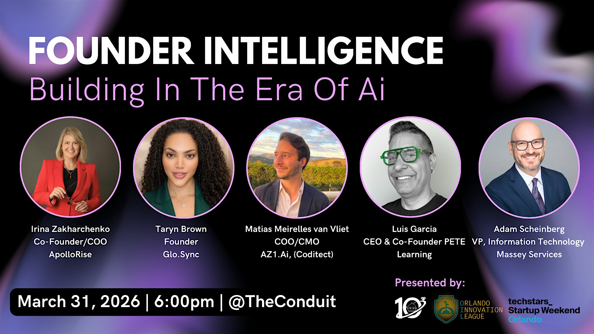 Founder Intelligence: Building In The Era Of Ai – Innovate Orlando