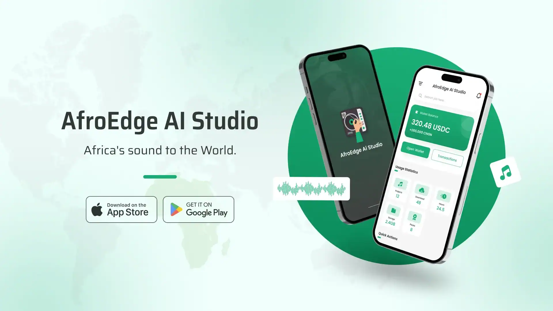 No expensive equipment. No studio rental. No internet required. AfroEdge AI  Studio democratizes music production with AI-powered tools that work on  your smartphone. Complete offline functionality, affordable pricing, and  integrated monetization let African ...
