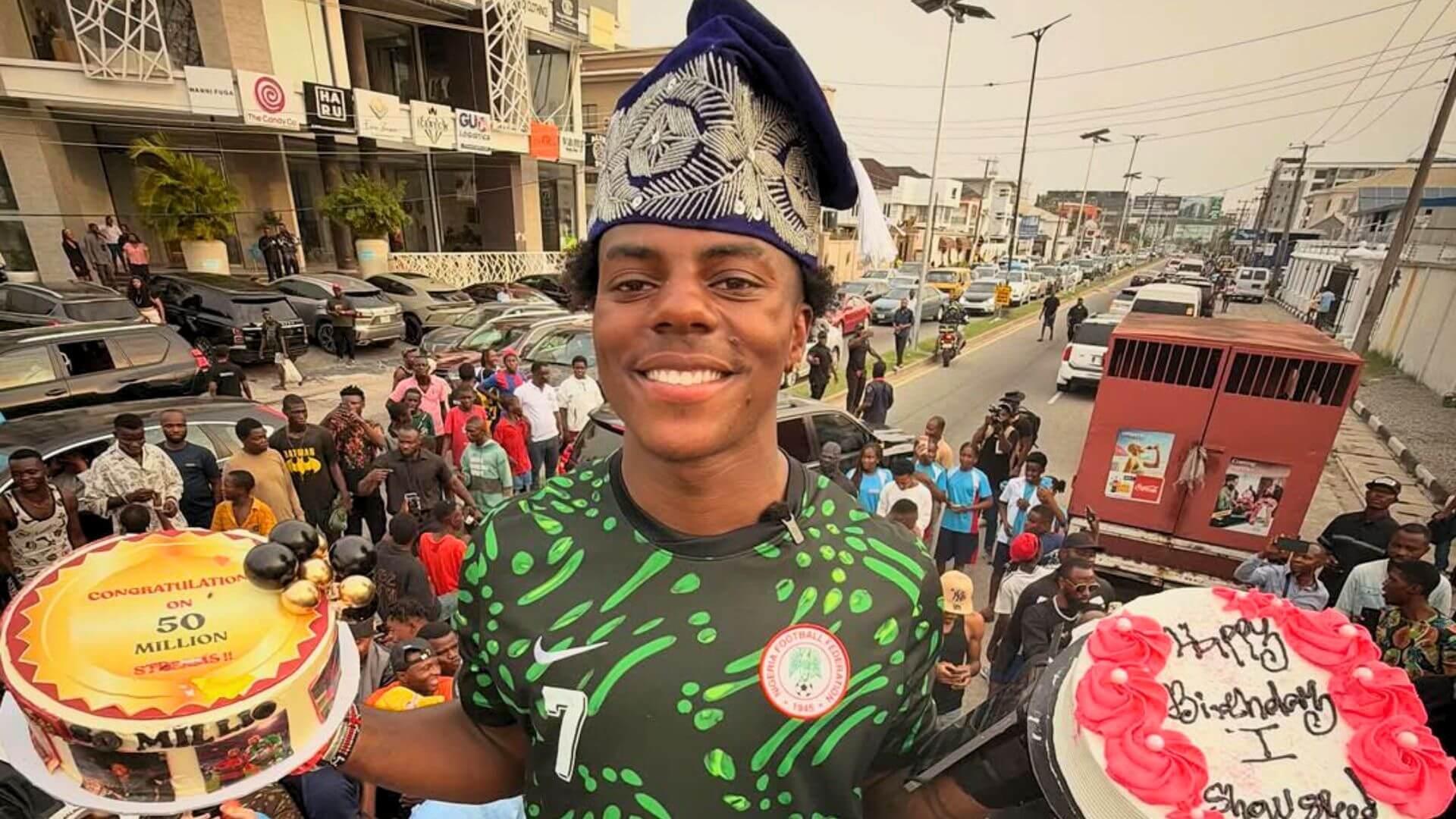 IShowSpeed Turns 21 in Lagos, Hits 50 Million Subscribers