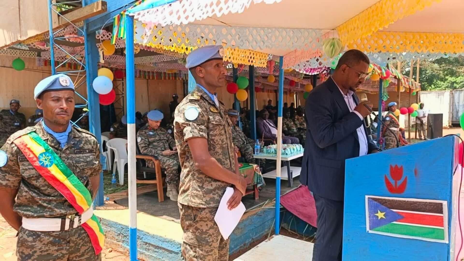 Ethiopian Peacekeepers in South Sudan Awarded United Nations Medal